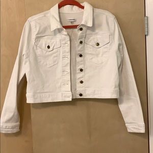 Calvin Klein white denim jacket